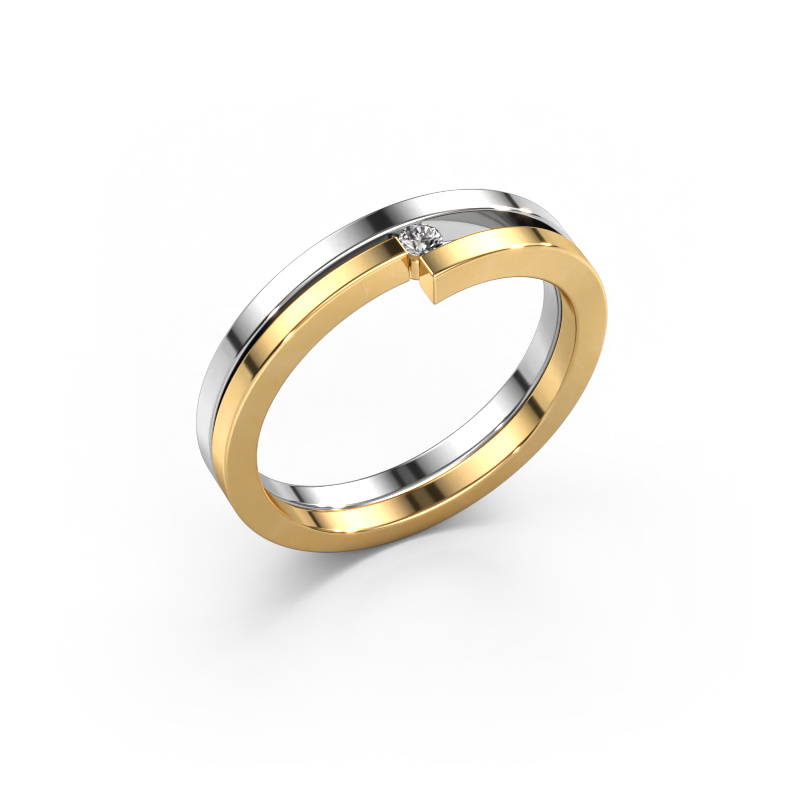 Bild von Ring Nikia 585 Weißgold Diamant 0.03 crt