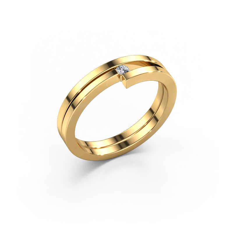 Image of Ring Nikia 585 gold Diamond 0.03 crt