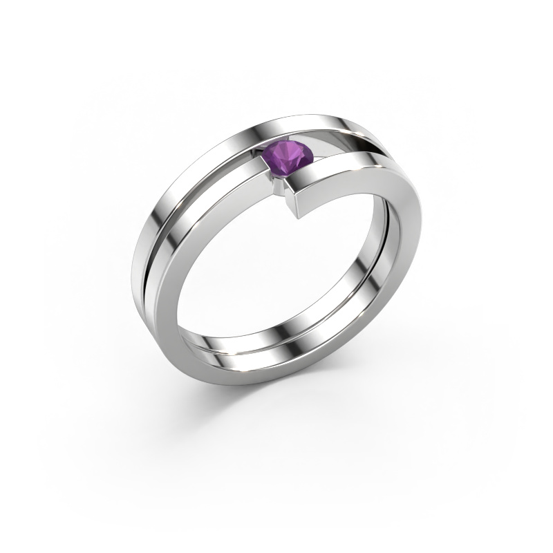 Image of Ring Nikia 950 platinum Amethyst 3.4 mm