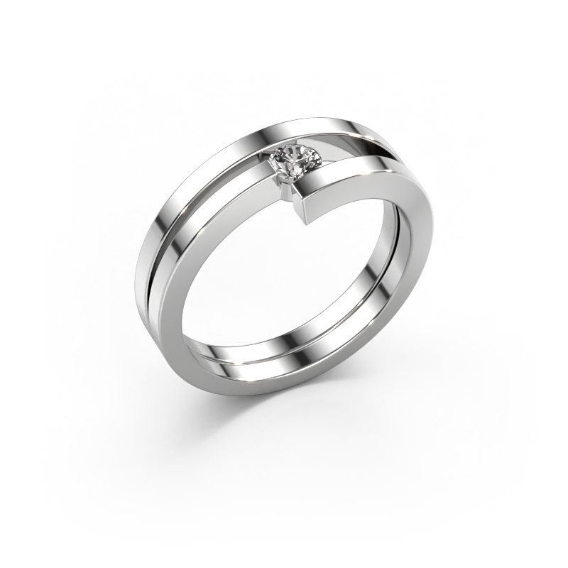 Image of Ring Nikia 950 platinum Zirconia 3.4 mm
