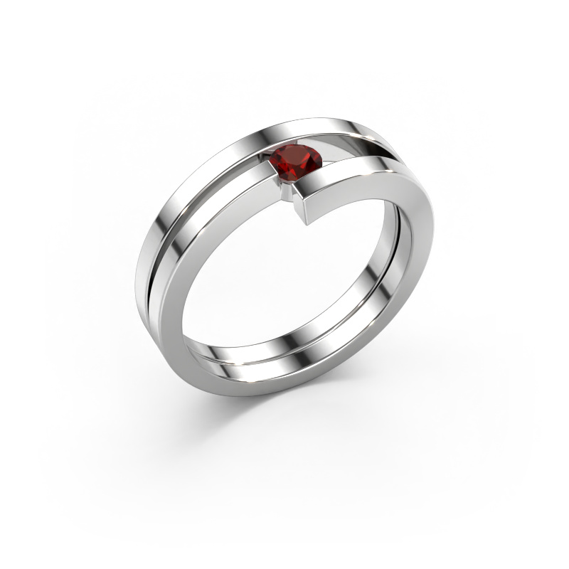 Image of Ring Nikia 950 platinum Garnet 3.4 mm