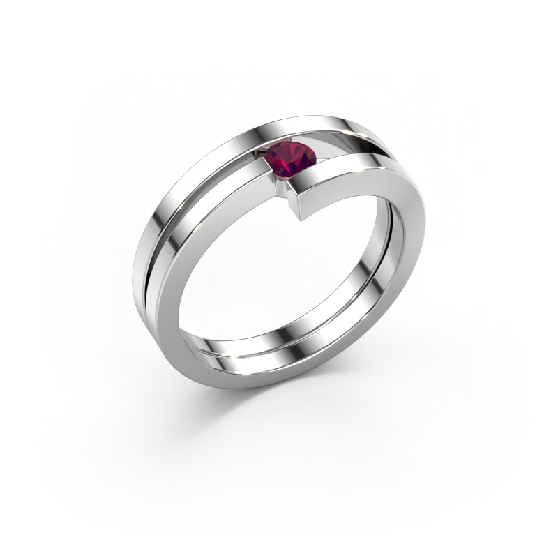 Image of Ring Nikia 950 platinum Rhodolite 3.4 mm