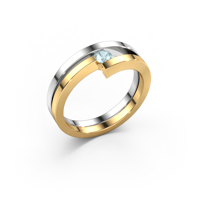 Bild von Ring Nikia 585 Weißgold Aquamarin 3.4 mm