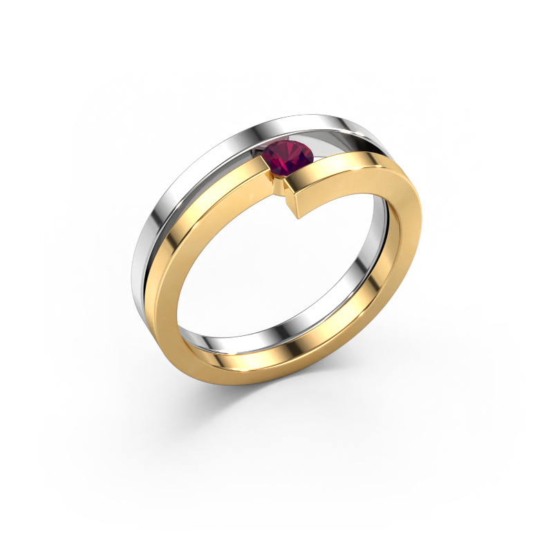 Image of Ring Nikia 585 white gold Rhodolite 3.4 mm