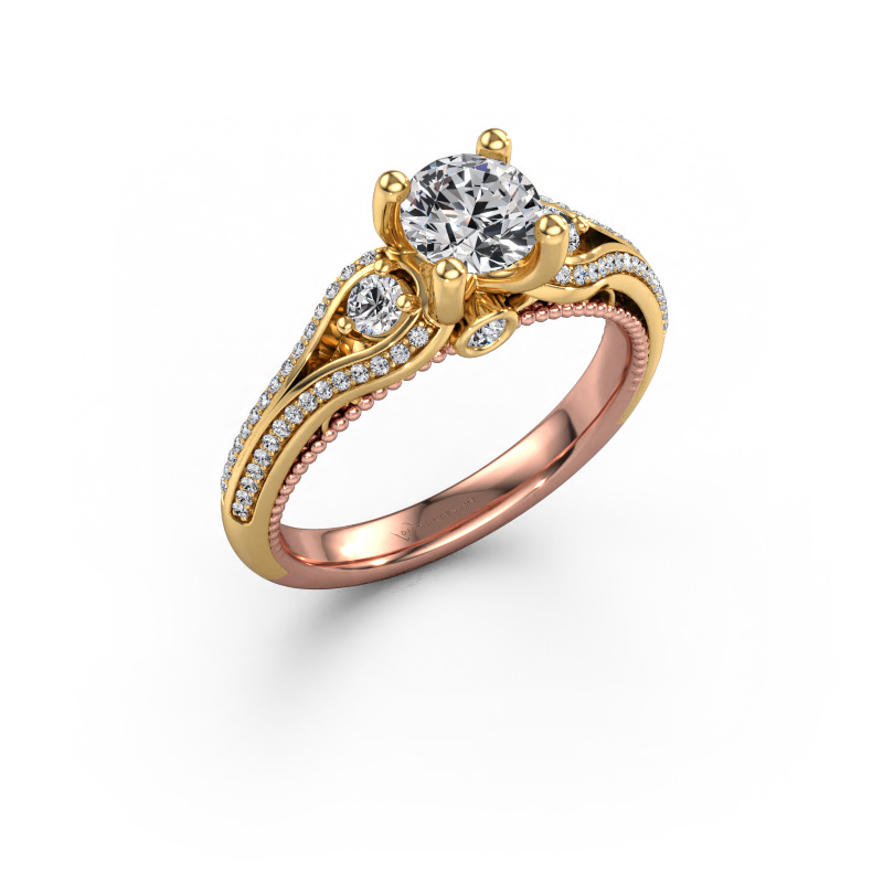 Bild von Verlobungsring Nikita 585 Roségold Diamant 0.92 crt