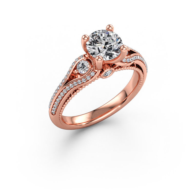 Immagine di Anello di fidanzamento Nikita 585 oro rosa Diamante lab grown 1.320 crt