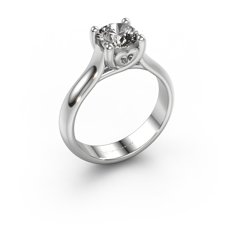 Image of Engagement ring Nisa 950 platinum Diamond 1.00 crt