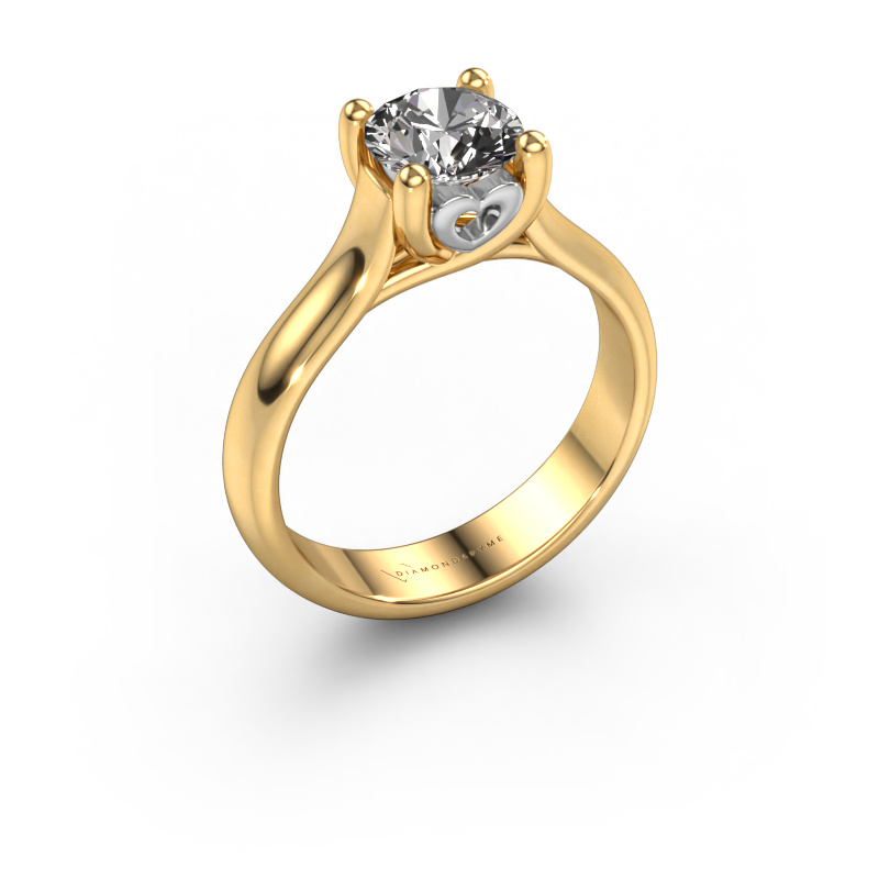 Image of Engagement ring Nisa 585 gold Diamond 1.00 crt