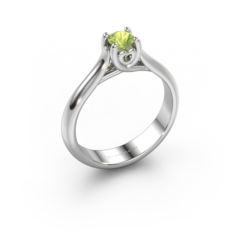 Bild von Verlobungsring Nisa 950 Platin Peridot 4.2 mm