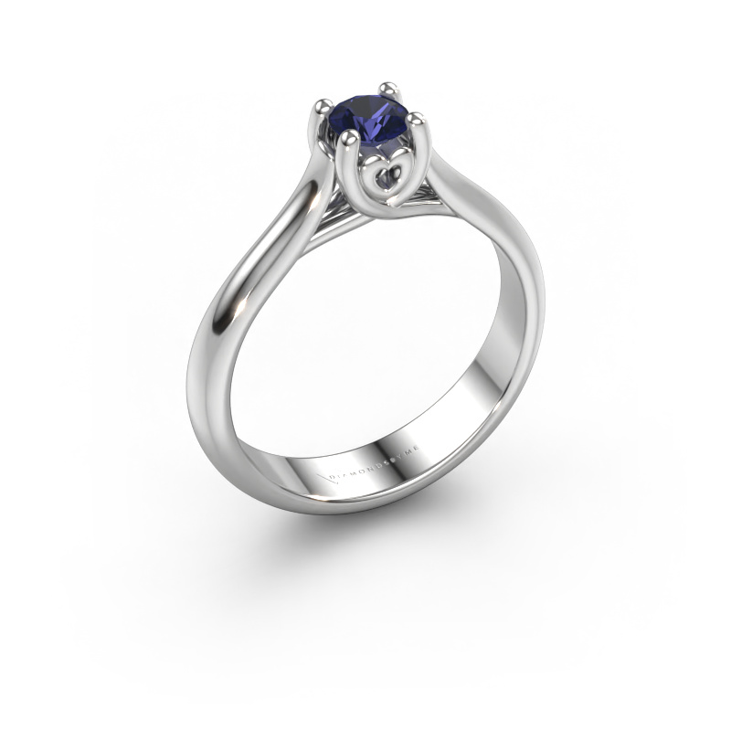 Image of Engagement ring Nisa 950 platinum Sapphire 4.2 mm