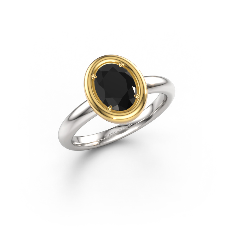 Bild von Verlobungsring Noa OVL 585 Weißgold Schwarz Diamant 1.40 crt