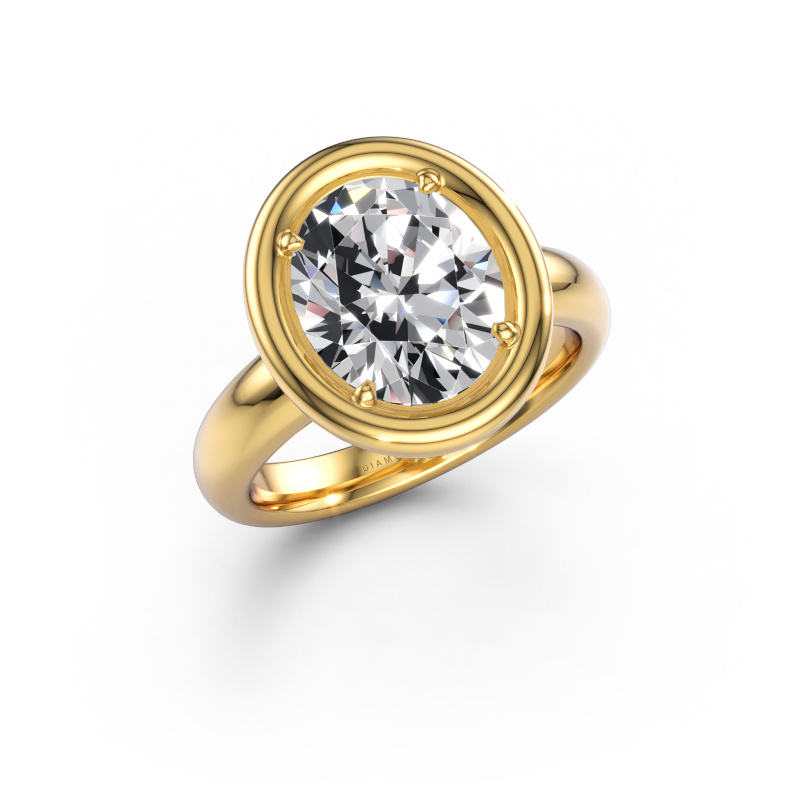 Immagine di Anello di fidanzamento Noa OVL 585 oro Diamante lab grown 3.85 crt