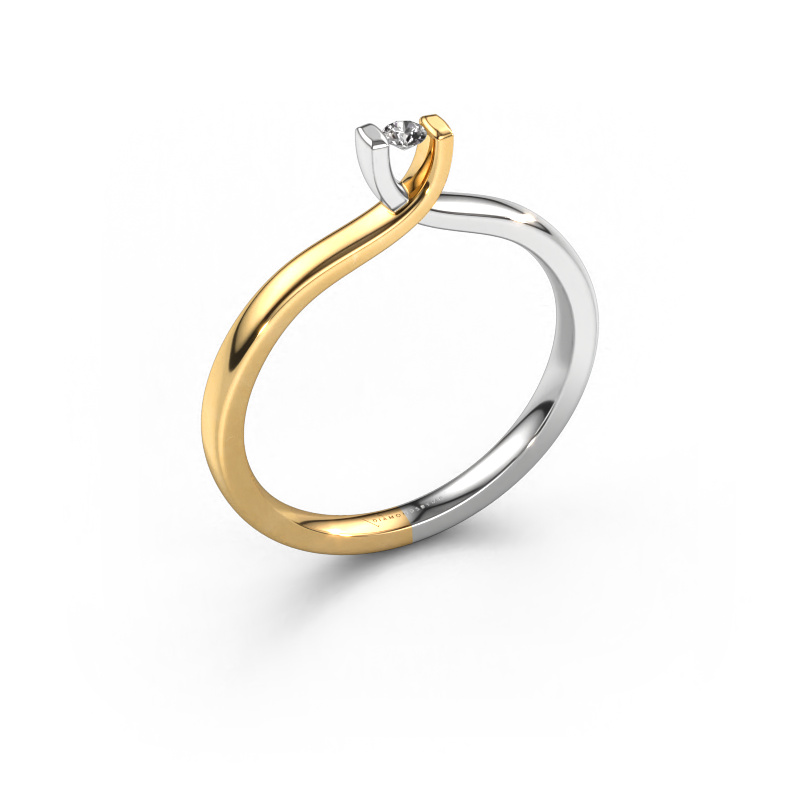 Image of Ring Noor 585 white gold Diamond 0.03 crt