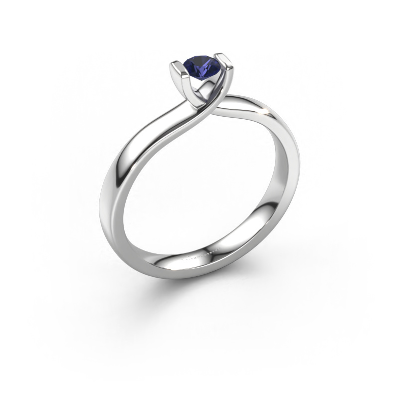 Image of Ring Noor 950 platinum Sapphire 3.7 mm
