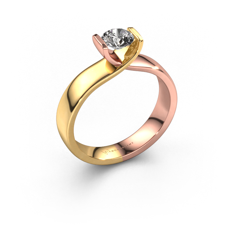 Image of Ring Noor 585 rose gold Diamond 0.40 crt