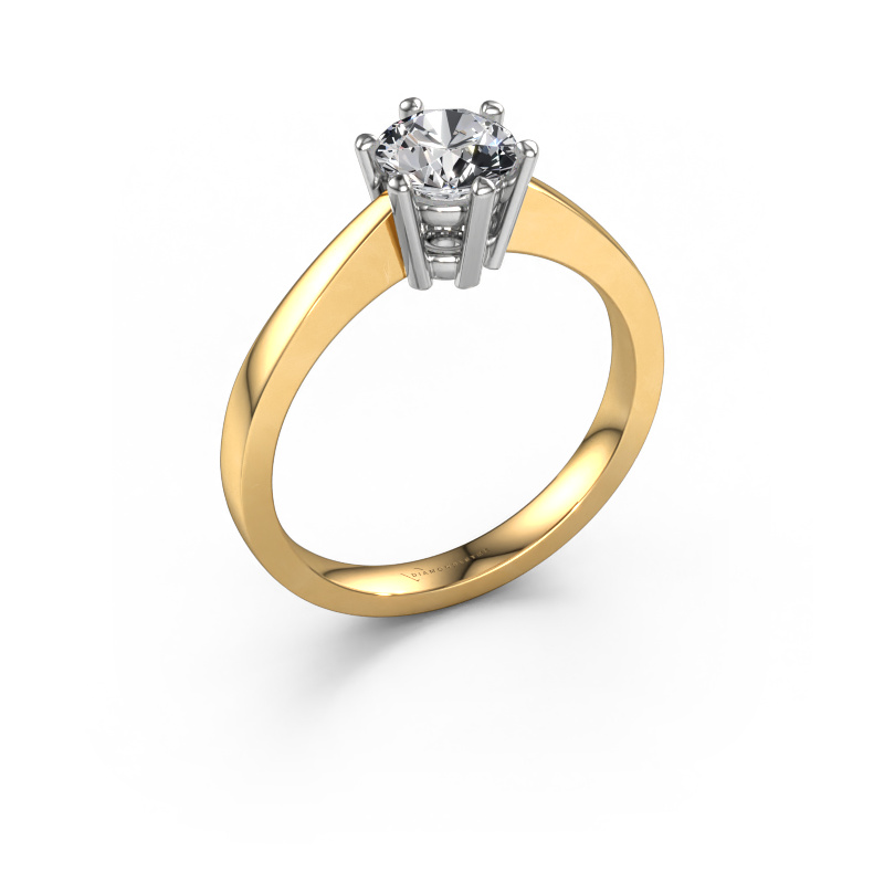 Image of Engagement ring Noortje 585 gold Lab grown diamond 0.70 crt