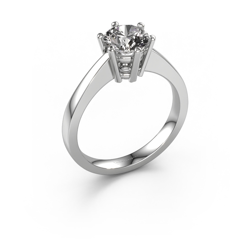 Image of Engagement ring Noortje 950 platinum Diamond 1.00 crt