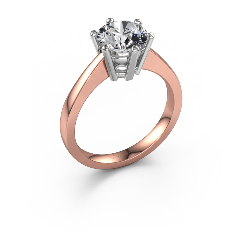 Bild von Verlobungsring Noortje 585 Roségold Diamant 2.00 crt