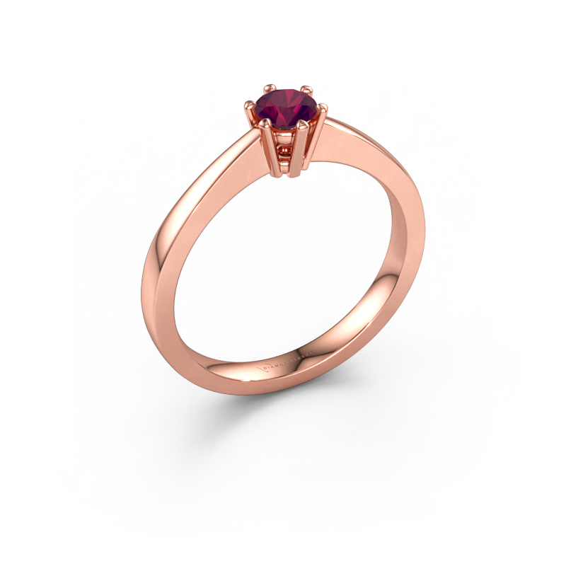 Immagine di Anello di fidanzamento Noortje 585 oro rosa Rodolite 4 mm