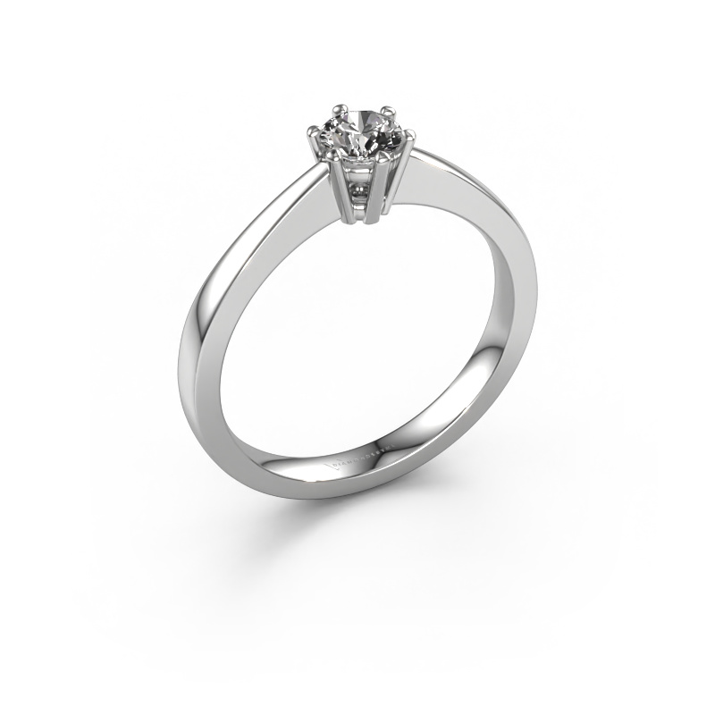 Image of Engagement ring Noortje 950 platinum Diamond 0.30 crt