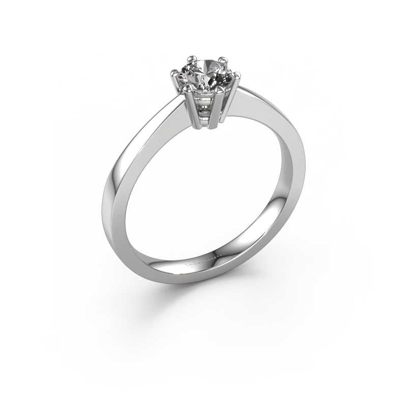 Image of Engagement ring Noortje 950 platinum Diamond 0.40 crt