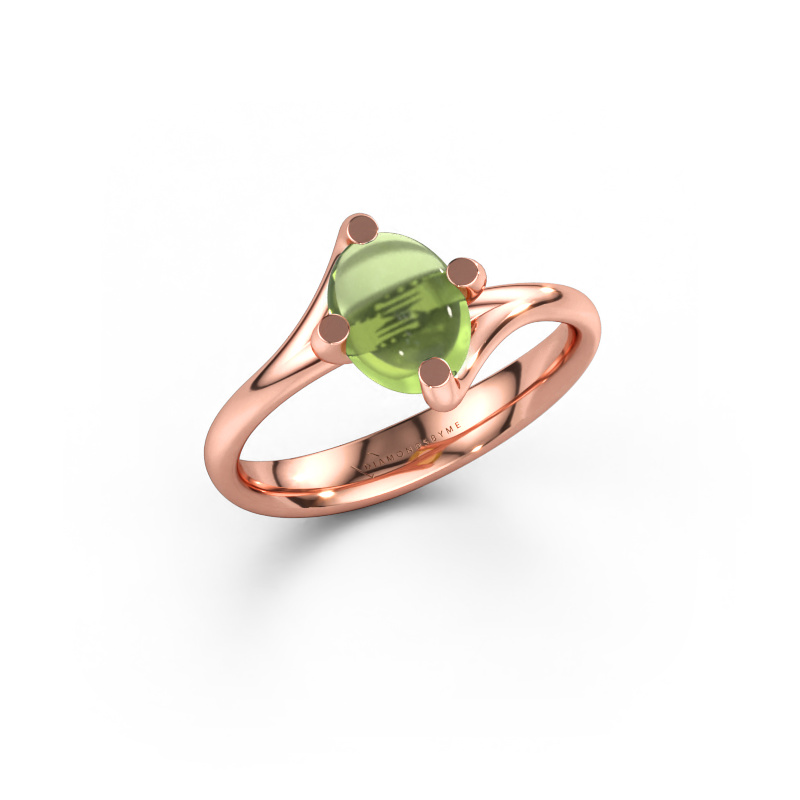 Bild von Ring Nora 585 Roségold Peridot 8x6 mm