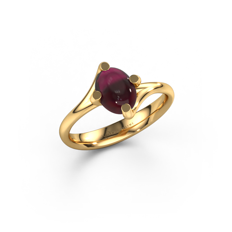 Image of Ring Nora 585 gold Garnet 8x6 mm