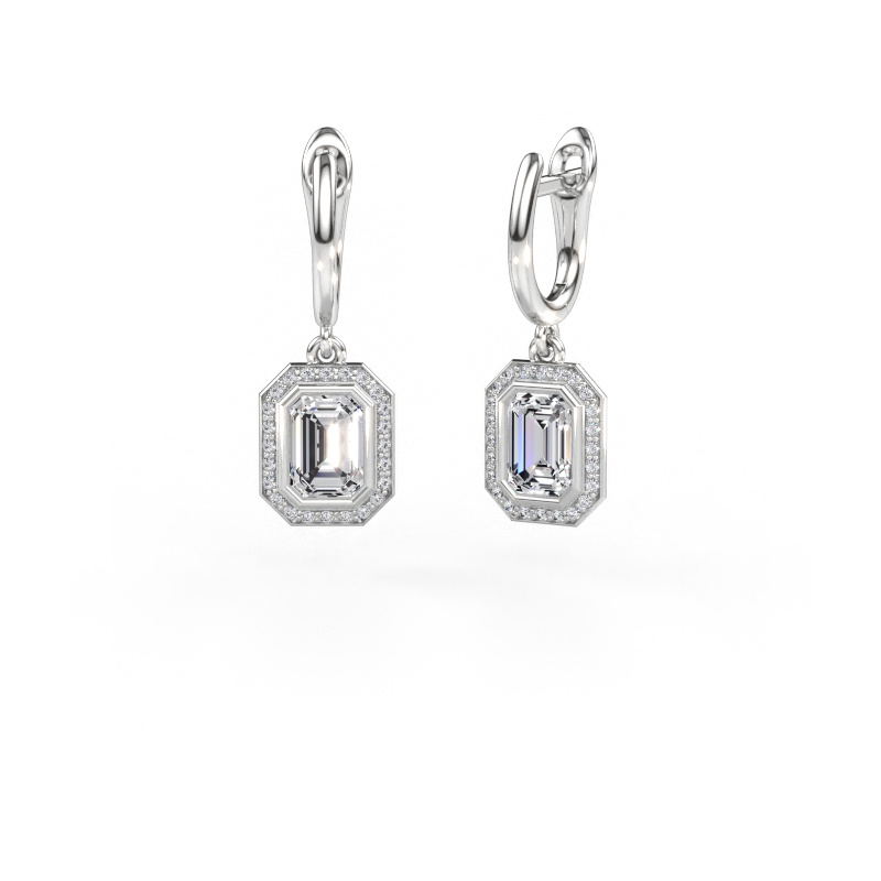 Immagine di Orecchini pendenti Noud EME 950 platino Diamante lab grown 2.54 crt