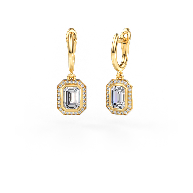 Immagine di Orecchini pendenti Noud EME 585 oro Diamante lab grown 2.54 crt