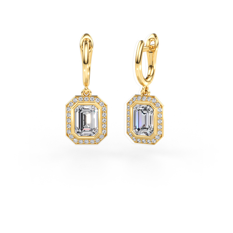 Immagine di Orecchini pendenti Noud EME 585 oro Diamante lab grown 3.86 crt