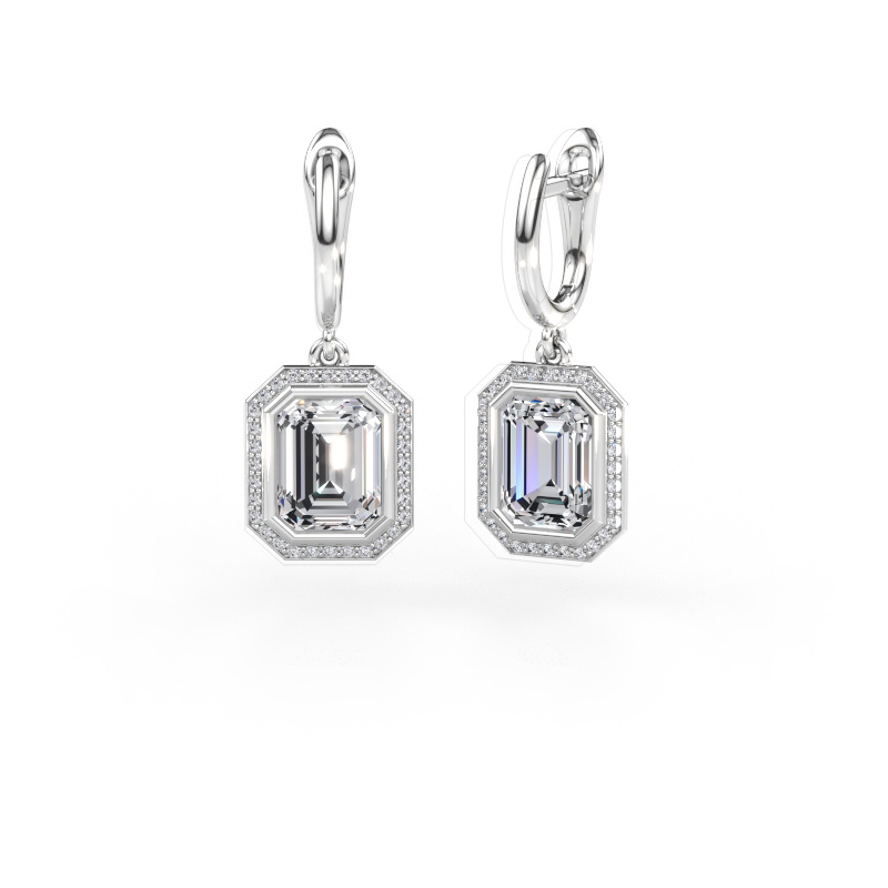 Immagine di Orecchini pendenti Noud EME 950 platino Diamante lab grown 5.32 crt