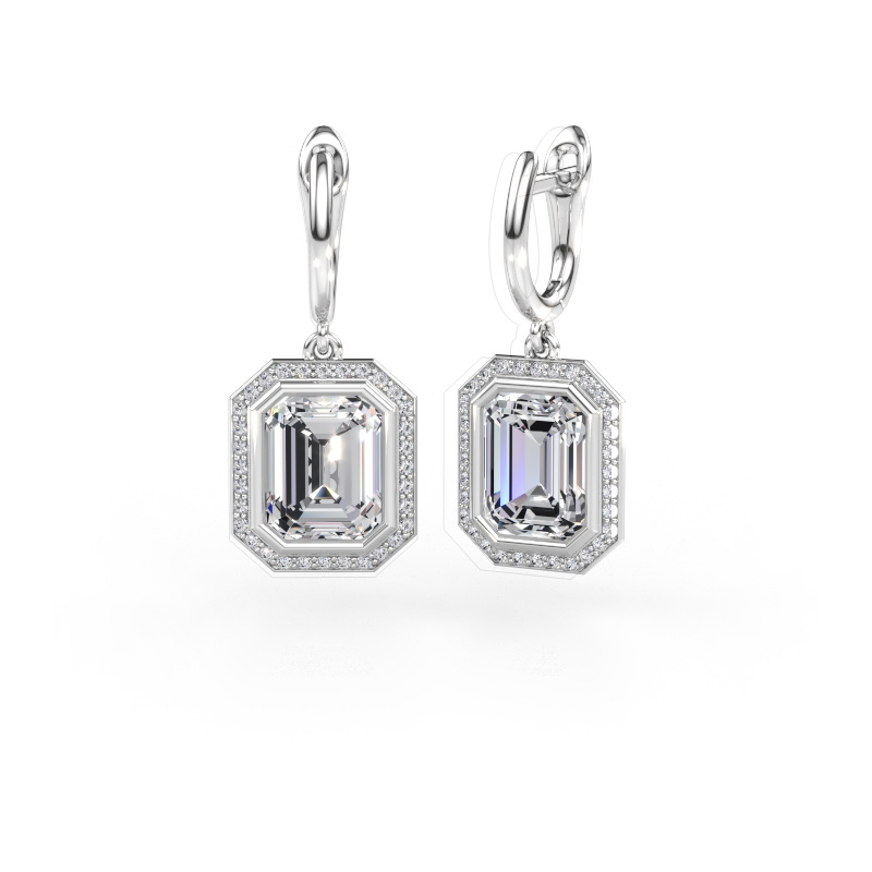 Immagine di Orecchini pendenti Noud EME 585 oro bianco Diamante lab grown 7.362 crt