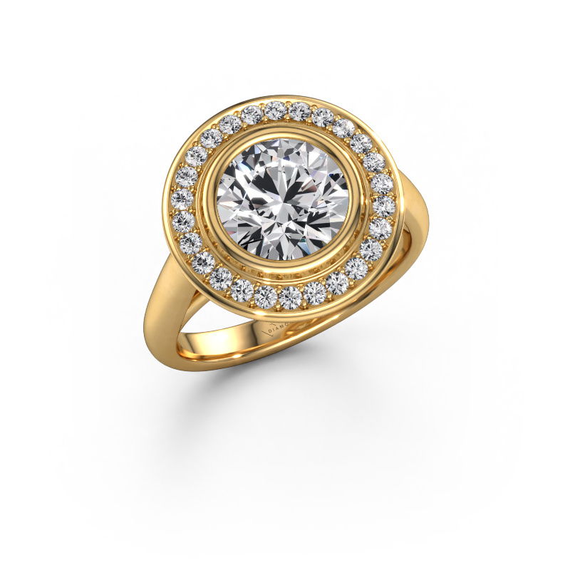 Image of Promise ring Noud 1 RND 585 gold Diamond 2.288 crt