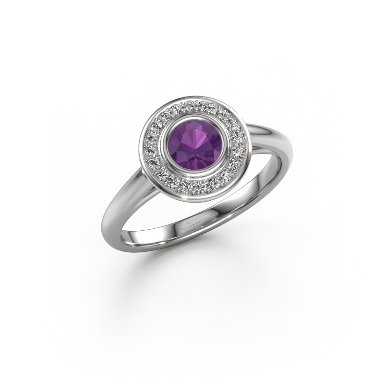 Bild von Verlobungsring Noud 1 RND 950 Platin Amethyst 4.7 mm