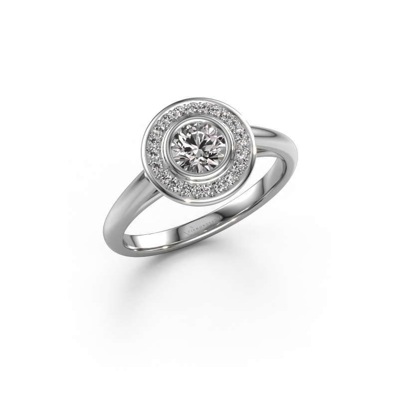 Bild von Verlobungsring Noud 1 RND 950 Platin Custom diamant 4.7 mm