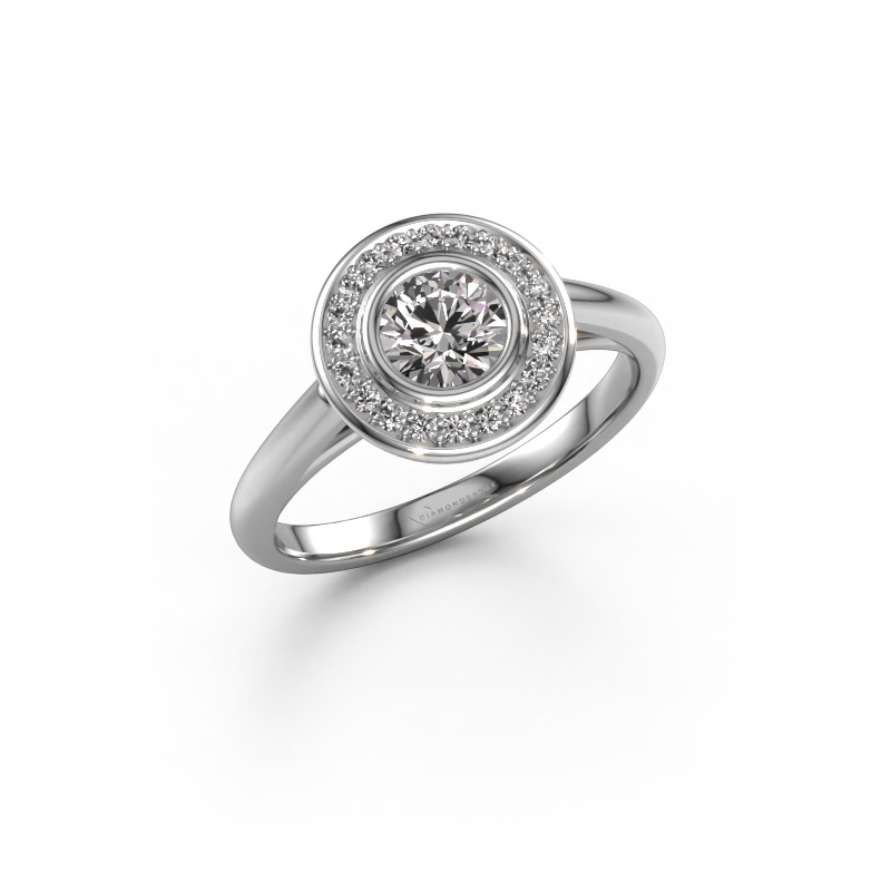 Image of Promise ring Noud 1 RND 950 platinum Diamond 0.634 crt