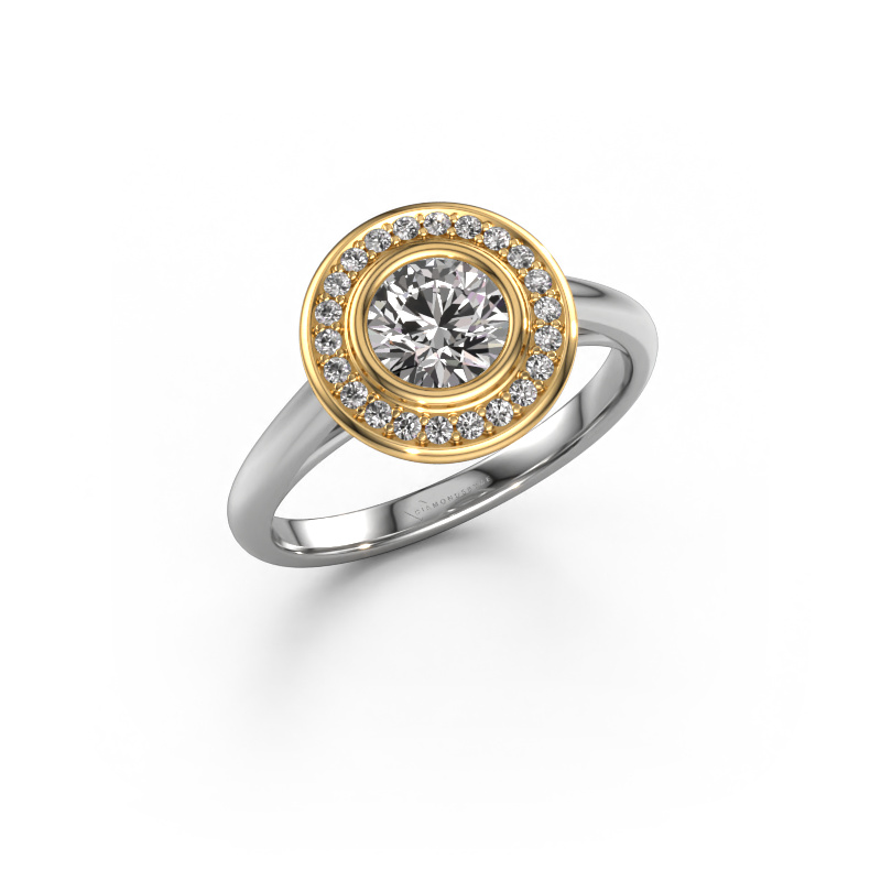 Image of Promise ring Noud 1 RND 585 white gold Diamond 0.747 crt