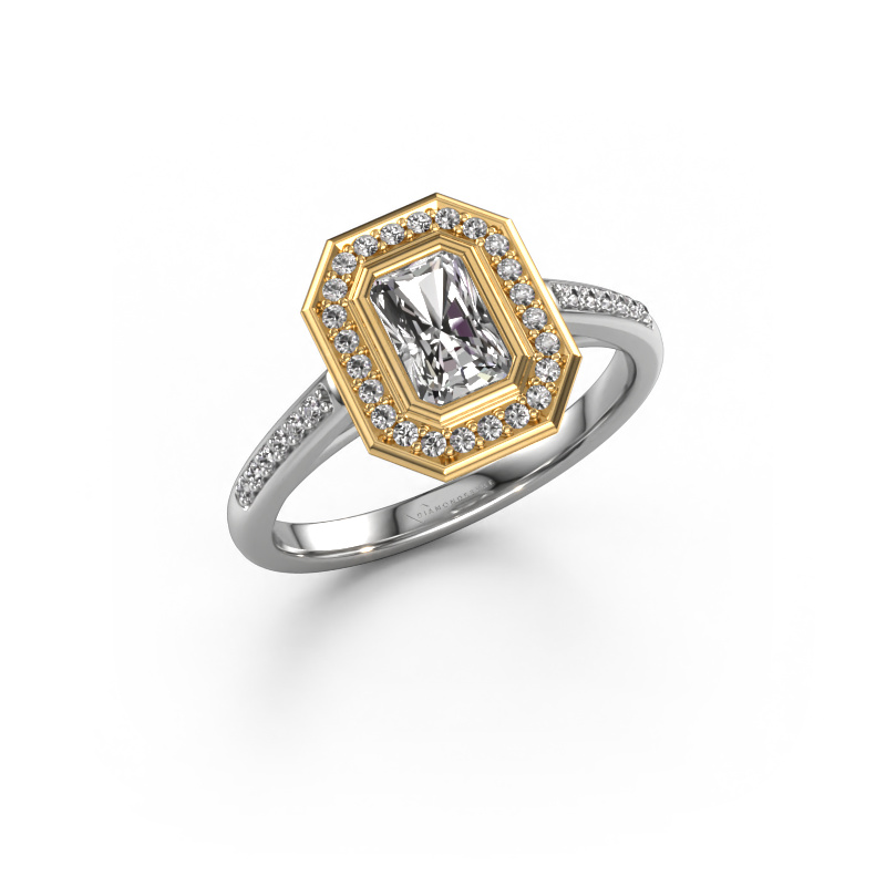 Bild von Verlobungsring Noud 2 RAD 585 Weißgold Diamant 0.85 crt