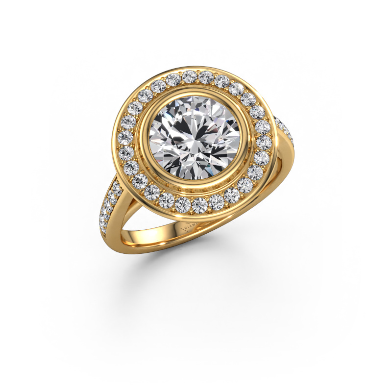 Image of Engagement ring Noud 2 RND 585 gold Diamond 2.432 crt