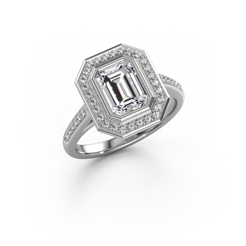 Image de Bague de fiançailles Noud 2 EME 950 platine Diamant 1.778 crt