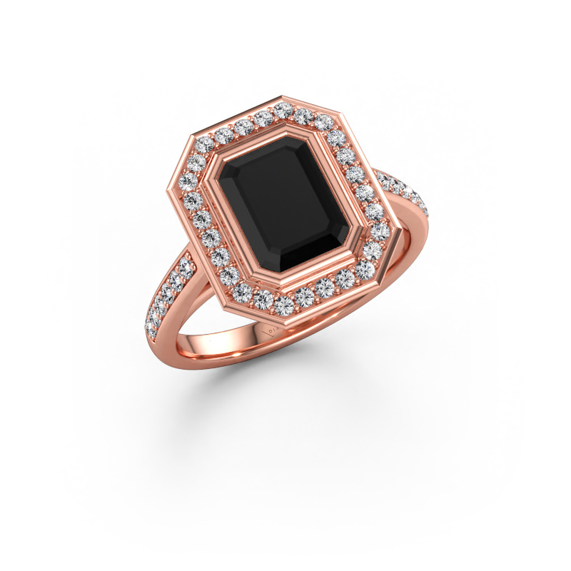Bild av Förlovningsring Noud 2 EME 585 roséguld Svart diamant 2.454 crt