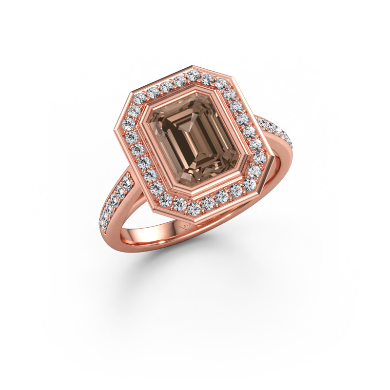 Image de Bague de fiançailles Noud 2 EME 585 or rose Diamant brun 2.104 crt