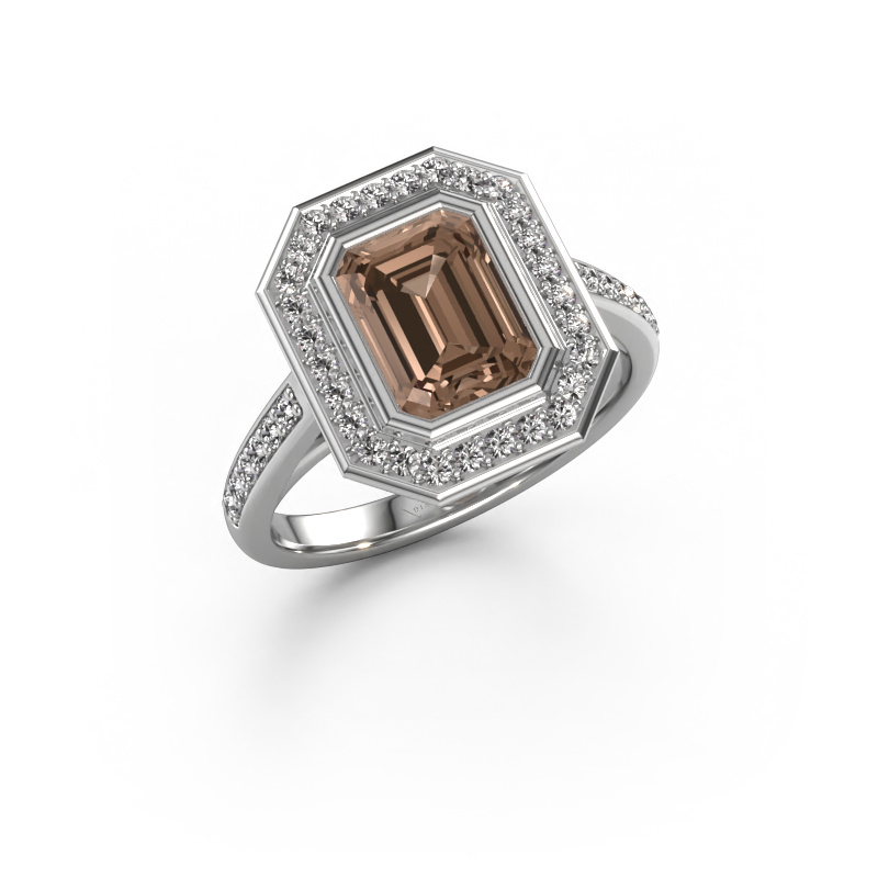 Image of Engagement ring Noud 2 EME 950 platinum Brown diamond 2.104 crt