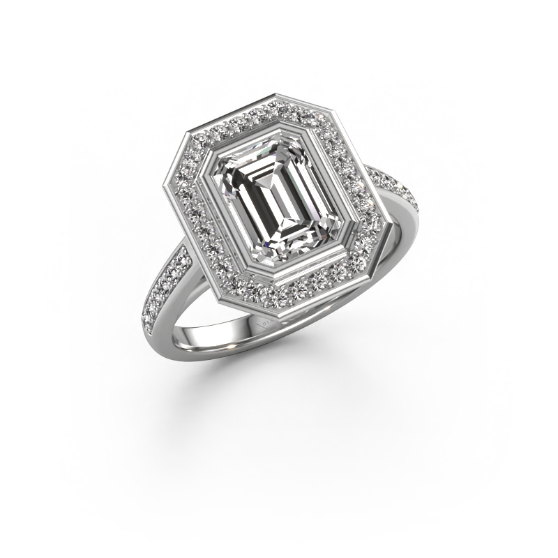 Bild von Verlobungsring Noud 2 EME 950 Platin Diamant 2.104 crt