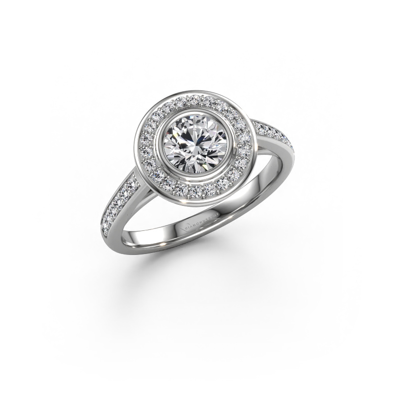Bild von Verlobungsring Noud 2 RND 950 Platin Diamant 0.891 crt
