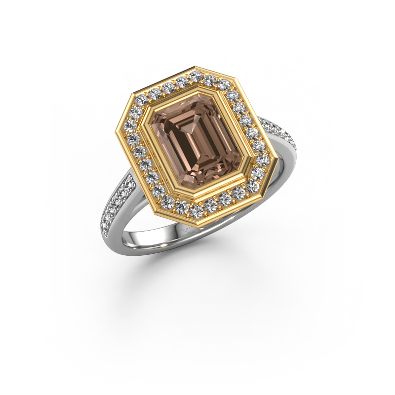 Image of Engagement ring Noud 2 EME 585 white gold Brown diamond 2.104 crt