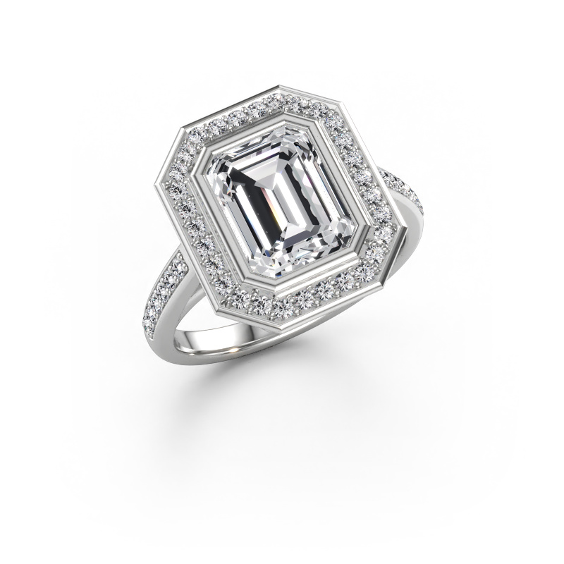 Bild av Förlovningsring Noud 2 EME 950 platina Labbodlad diamant 2.869 crt
