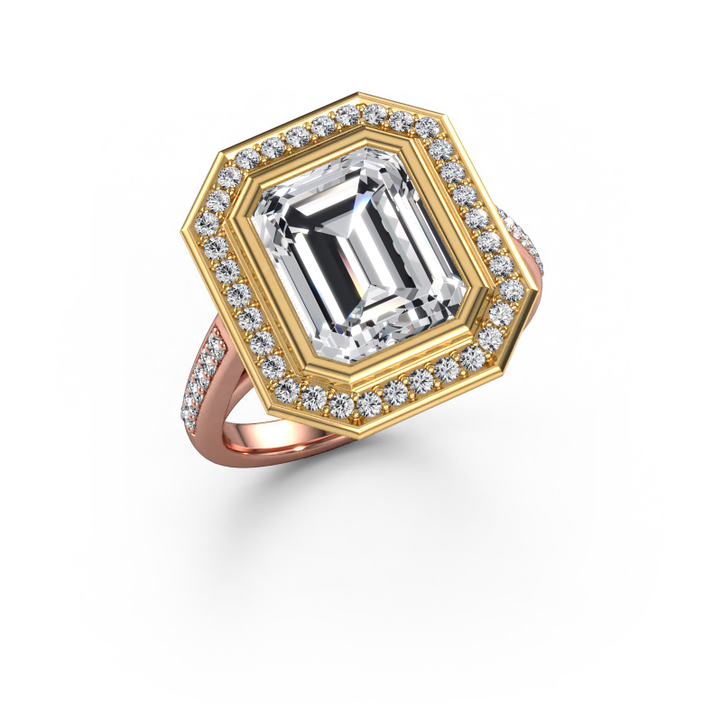 Bild von Verlobungsring Noud 2 EME 585 Roségold Lab-grown Diamant 3.899 crt