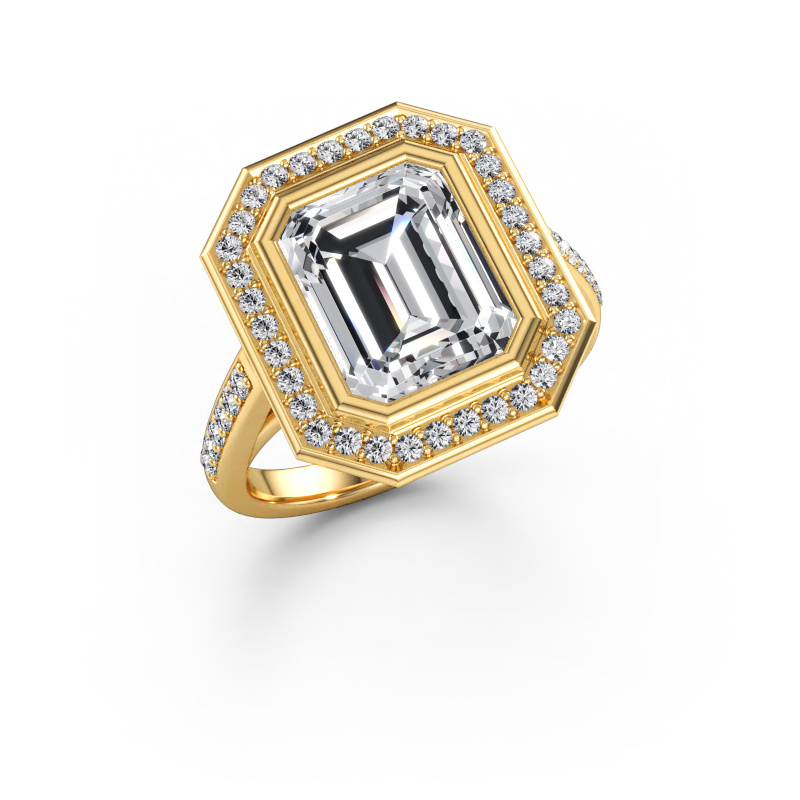 Immagine di Anello di fidanzamento Noud 2 EME 585 oro Diamante lab grown 3.899 crt