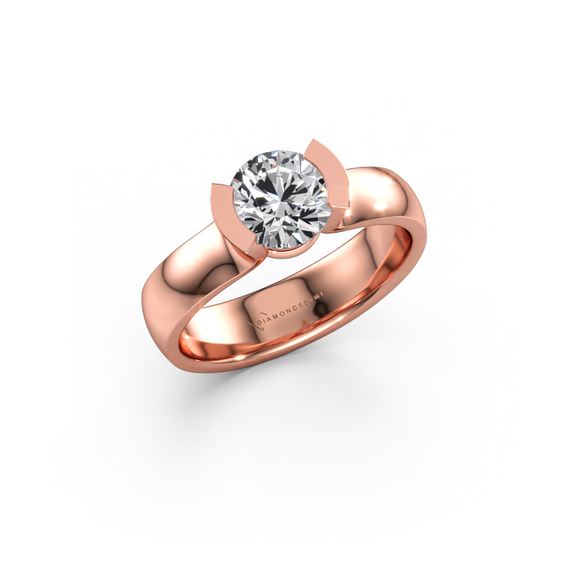 Immagine di Anello Ophelia 585 oro rosa Diamante lab grown 1.00 crt